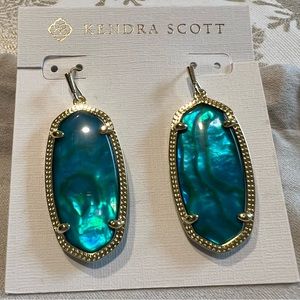 Kendra Scott Elle Teal Abalone